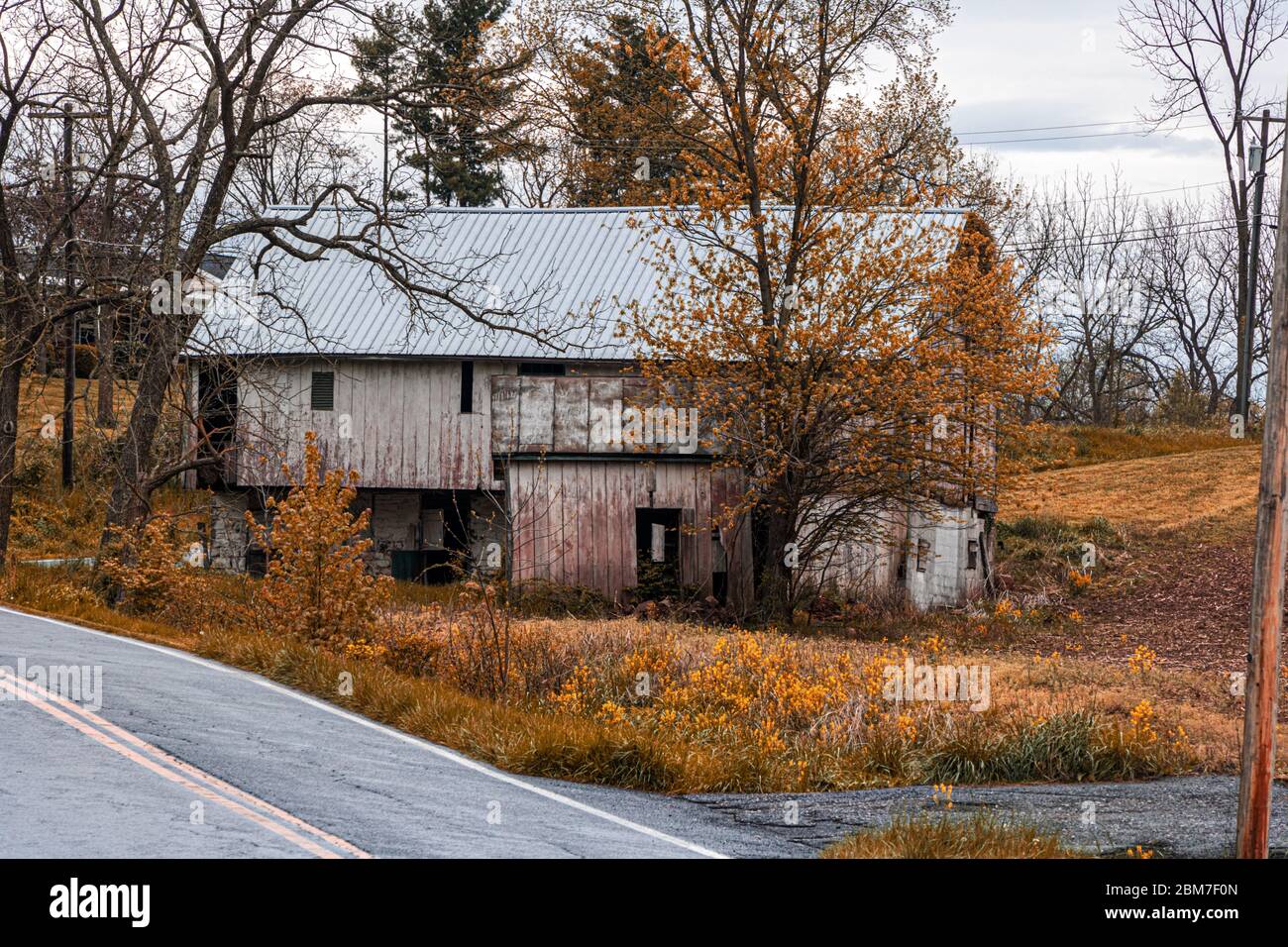 Alte Scheune, Lewistown, Maryland. Stockfoto