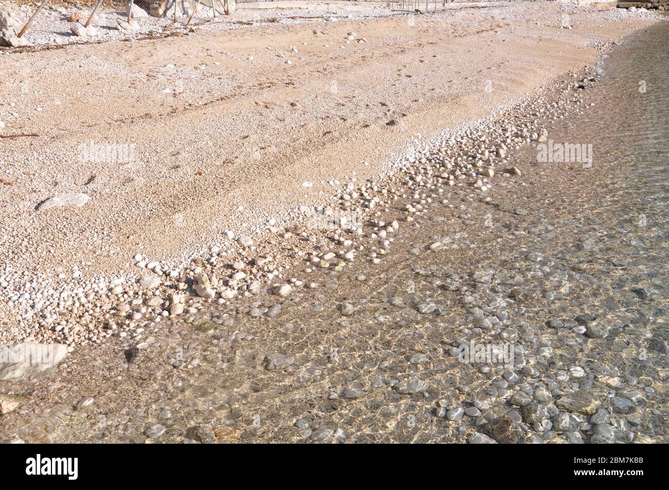 Schöner Tag an der Küste. Stockfoto