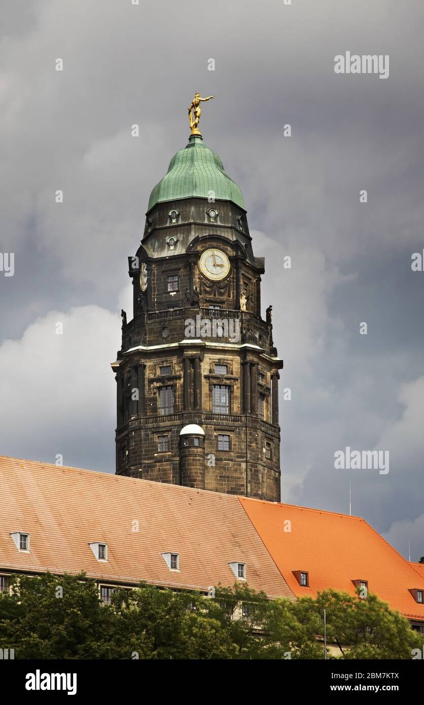 Neues Stadthaus in Dresden. Deutschland Stockfoto