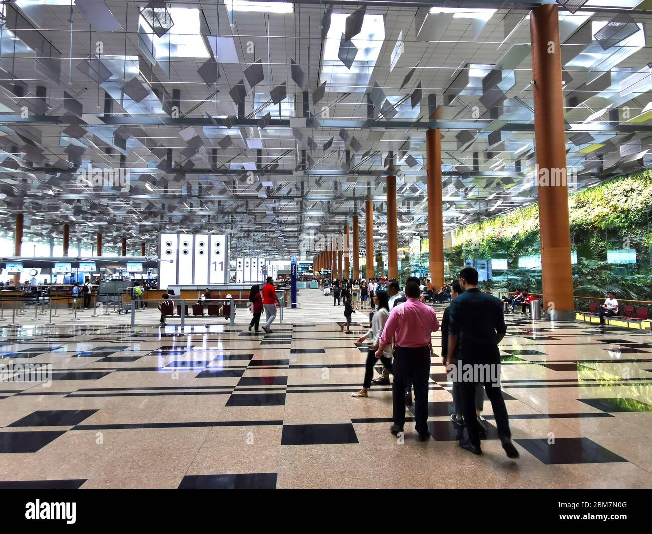 Ngapore - 3. Dezember 2019 Jewel Changi Airport ist ein Natur-Themen-Unterhaltung des Changi Airport, Singapur Stockfoto
