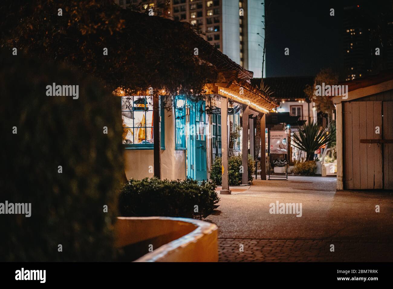 Gaslamp quartier in San Diego Stockfoto