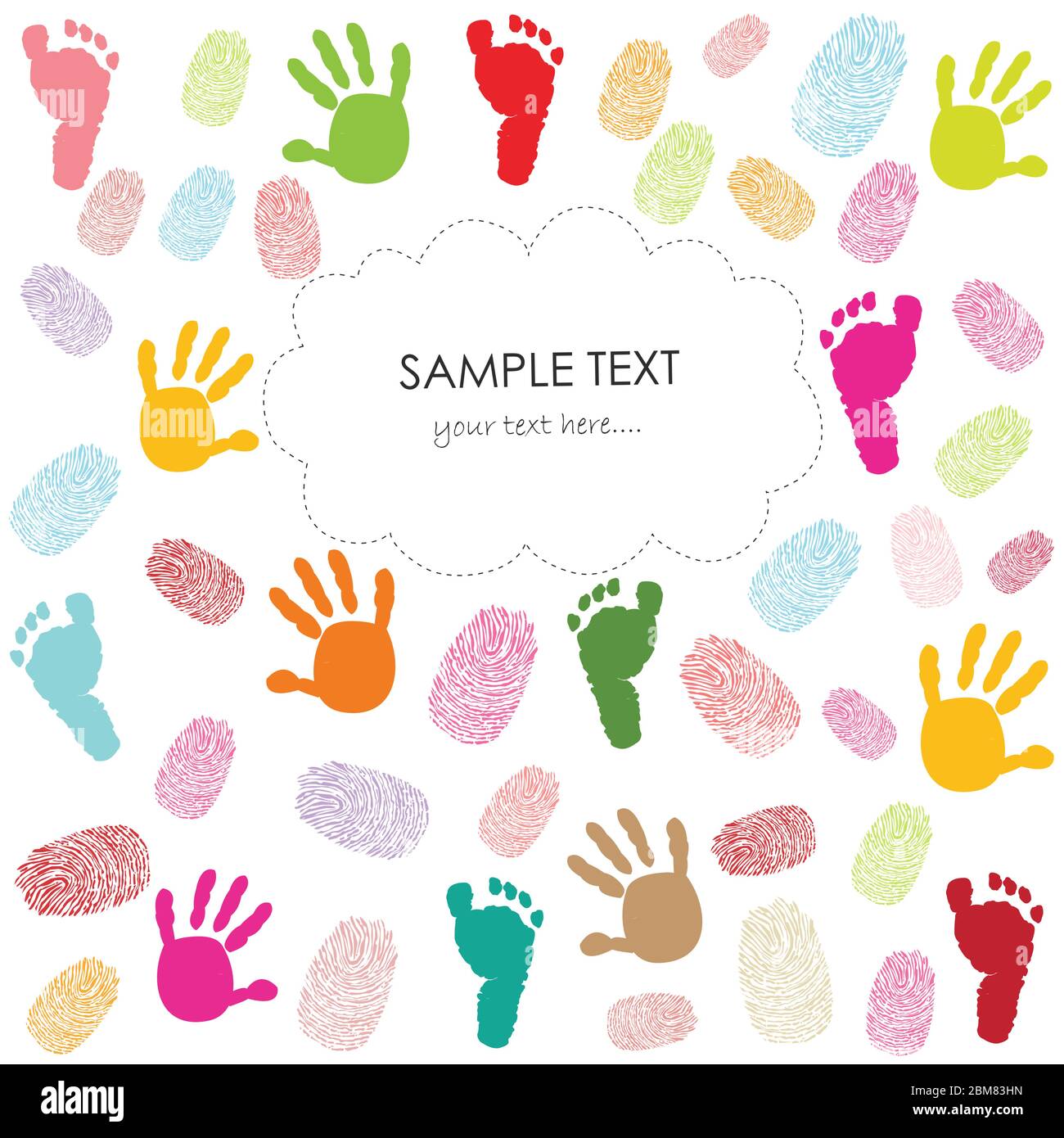 baby-footprint-blue-pink-illustration-stock-vektorgrafiken-kaufen-alamy