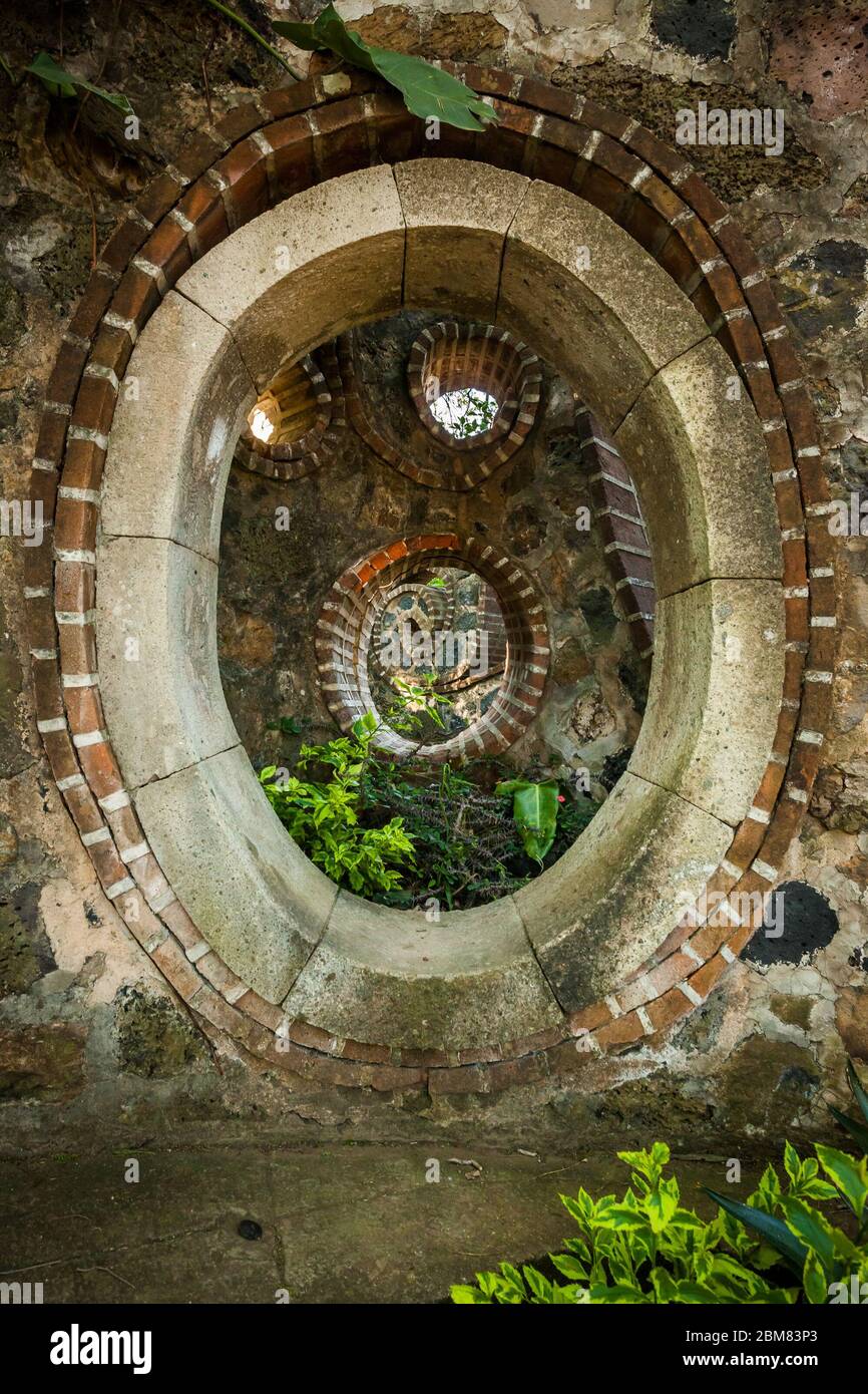 Cuernavaca, Morelos - 11/23/2016: La Iglesia de los Tres Reyes schöne alte Kirche Dekoration Stockfoto