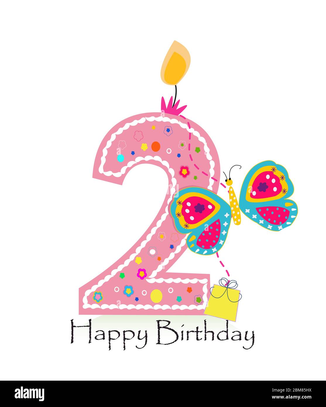 Schmetterling Zahl Kerzen, Rosa Farbverlauf 24. Kerzen, Geburtstag Zahl 2 Kerzen Kuchen Topper Für Mädchen Jungen Baby Geburtstag Schmetterling