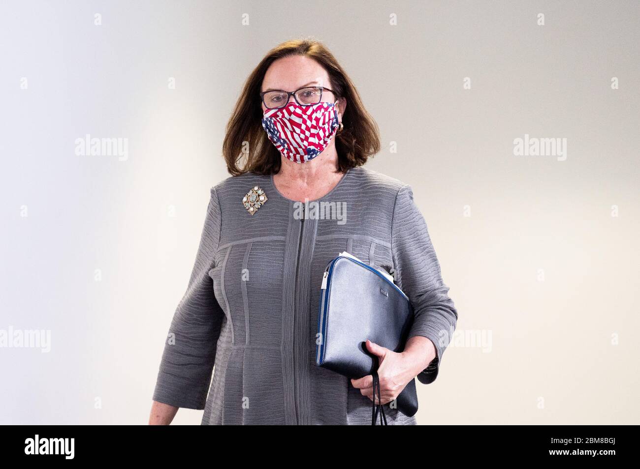 Washington, USA, 07. Mai 2020. 7. Mai 2020 - Washington, DC, Vereinigte Staaten: US Senator deb Fischer (R-NE) trägt eine Gesichtsmaske. (Foto: Michael Brochstein/Sipa USA) Quelle: SIPA USA/Alamy Live News Stockfoto