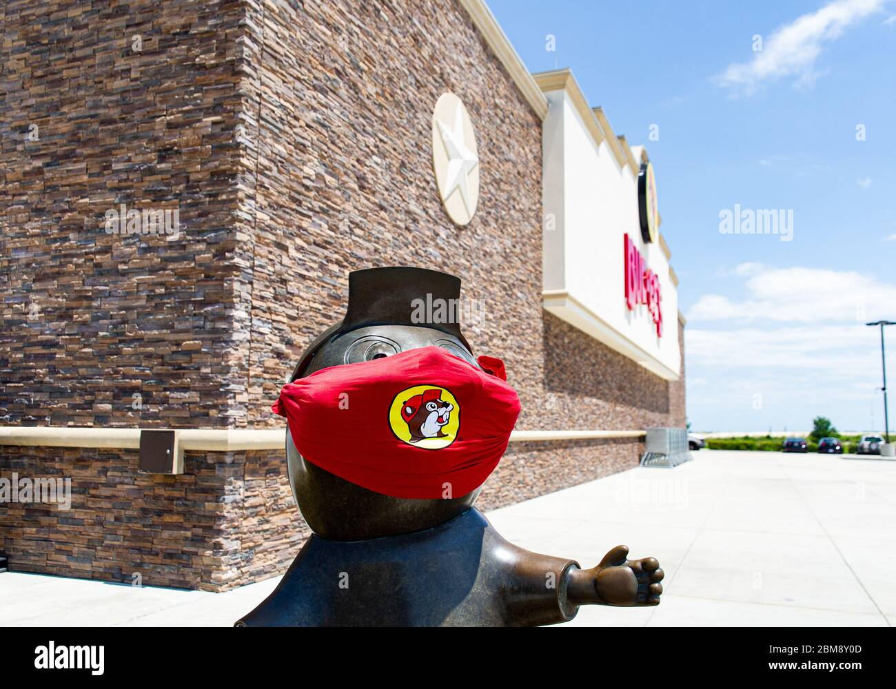 7. Mai 2020: An der Buc-ee's Tankstelle und Tavel Center Temple, Texas. Matthew Lynch/CSM Stockfoto