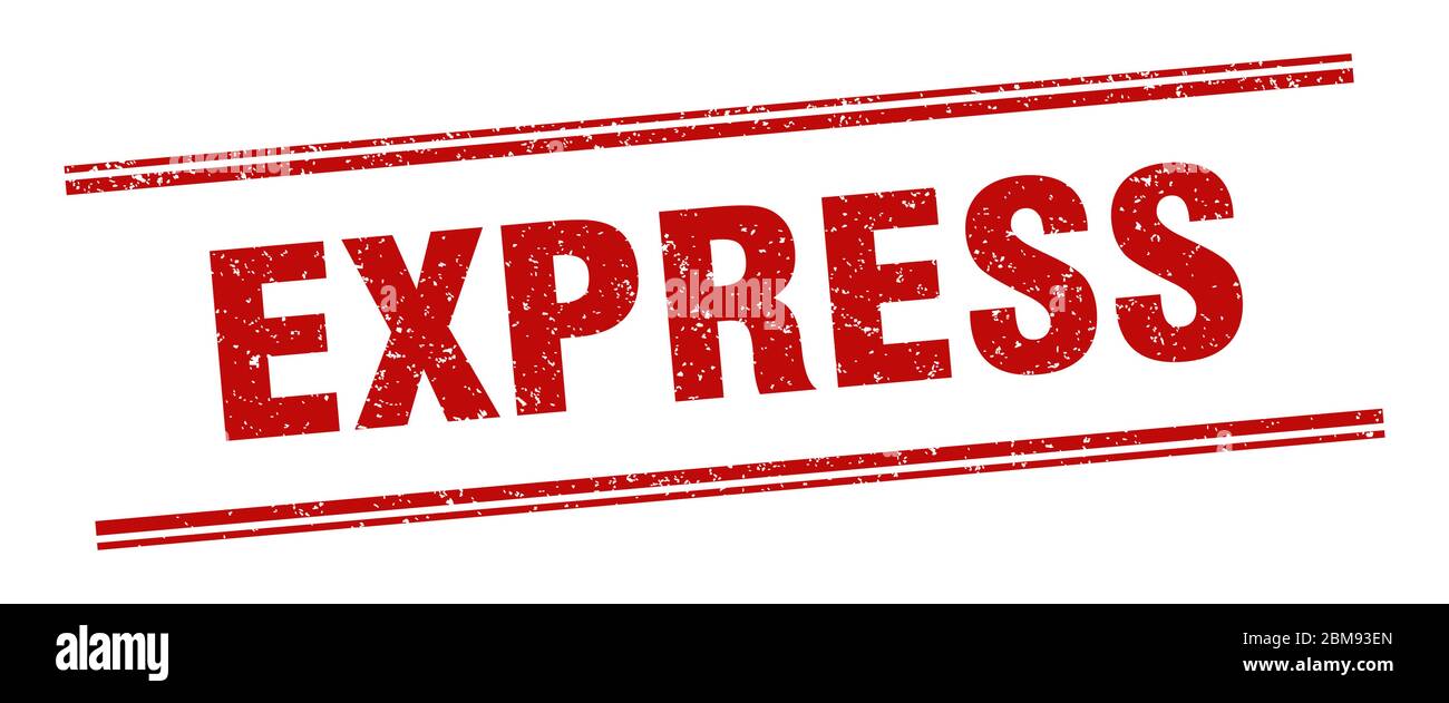 express Stempel. express Etikett. Quadratisches Grunge Schild  Stock-Vektorgrafik - Alamy