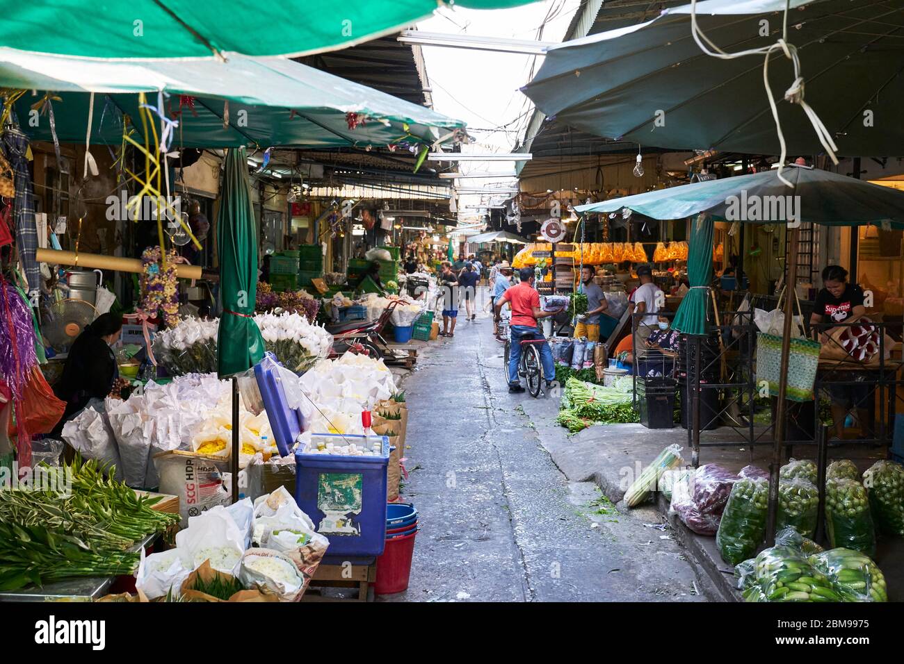 Blumenmarkt Bangkok Stockfoto