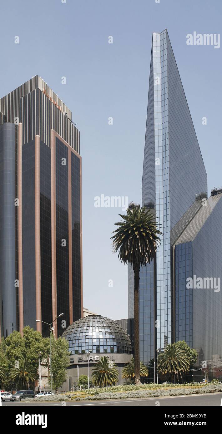 Börse Mexiko, Mexiko-Stadt, Mexiko Stockfoto