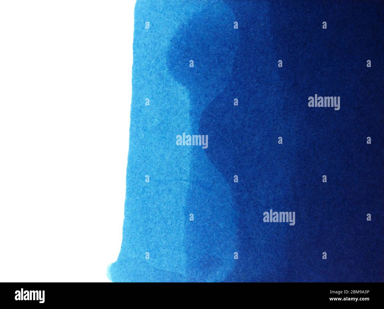 Blaue Tinte Und Aquarell Auf Papier Stockfotos Und Bilder Kaufen Alamy