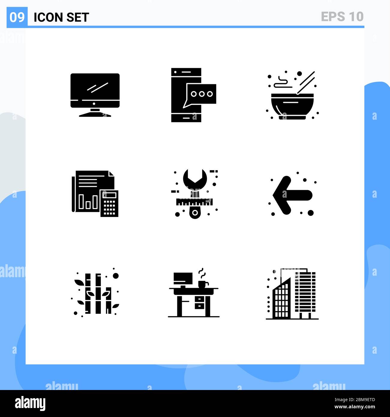 9 Kreative Symbole Moderne Zeichen Und Symbole Des Budgets Buchhaltung Telefon Audit Kuche Editierbar Vektor Design Elemente Stock Vektorgrafik Alamy