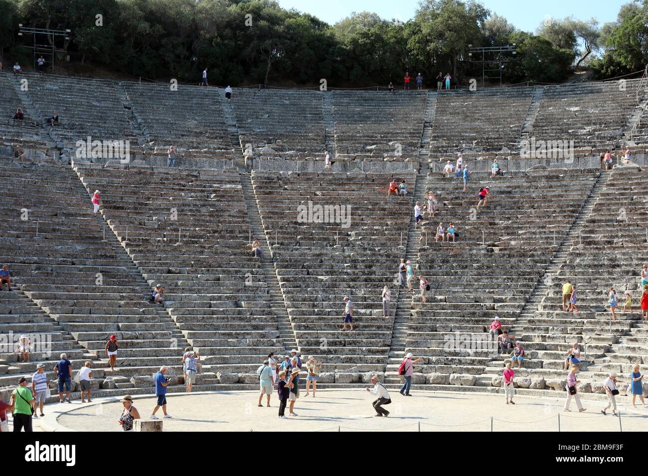 Theater, Epidavros, Griechenland Stockfoto