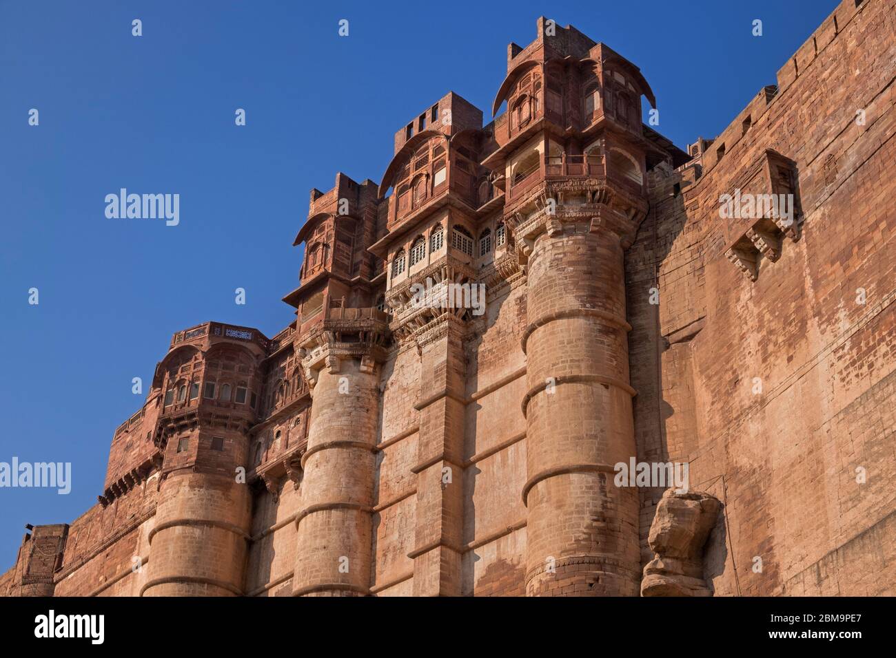 Mehrangarh Fort Jodhpur Rajasthan Indien Stockfoto