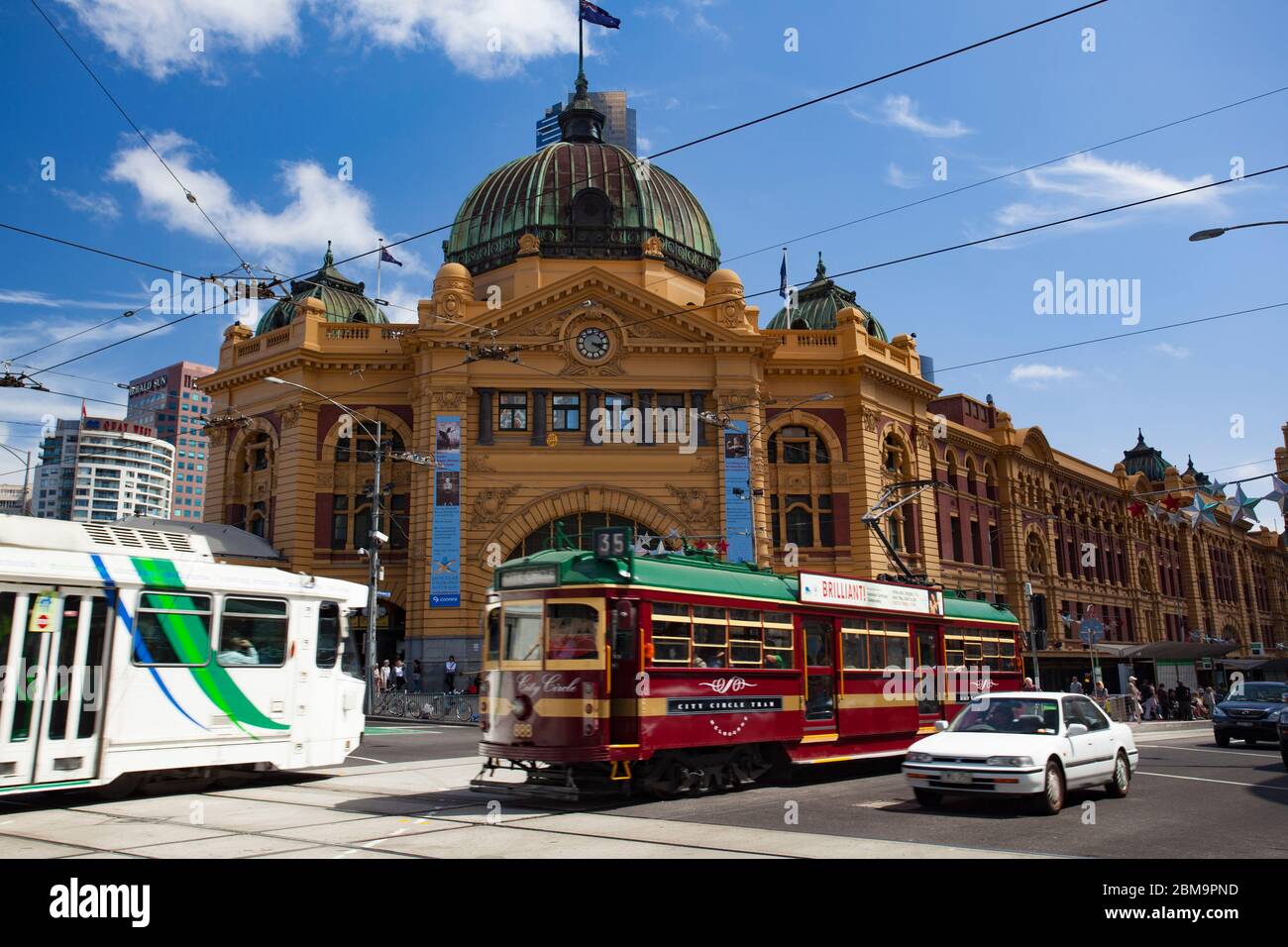 Bahnhof Flinders Street, Melbourne Stockfoto