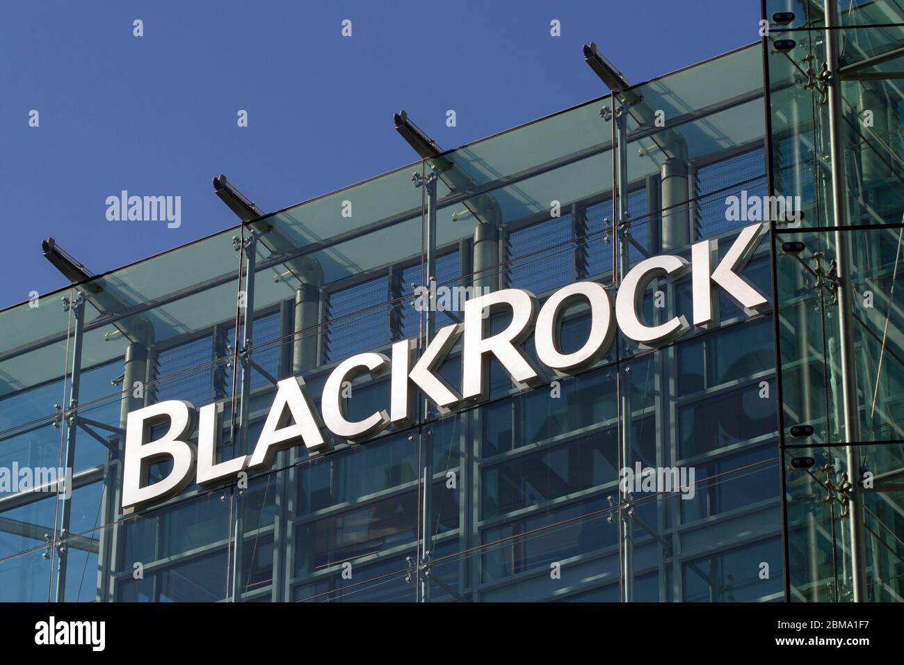 Das Büro des amerikanischen Global Investment Management Unternehmens BlackRock, Inc. In San Francisco. Stockfoto