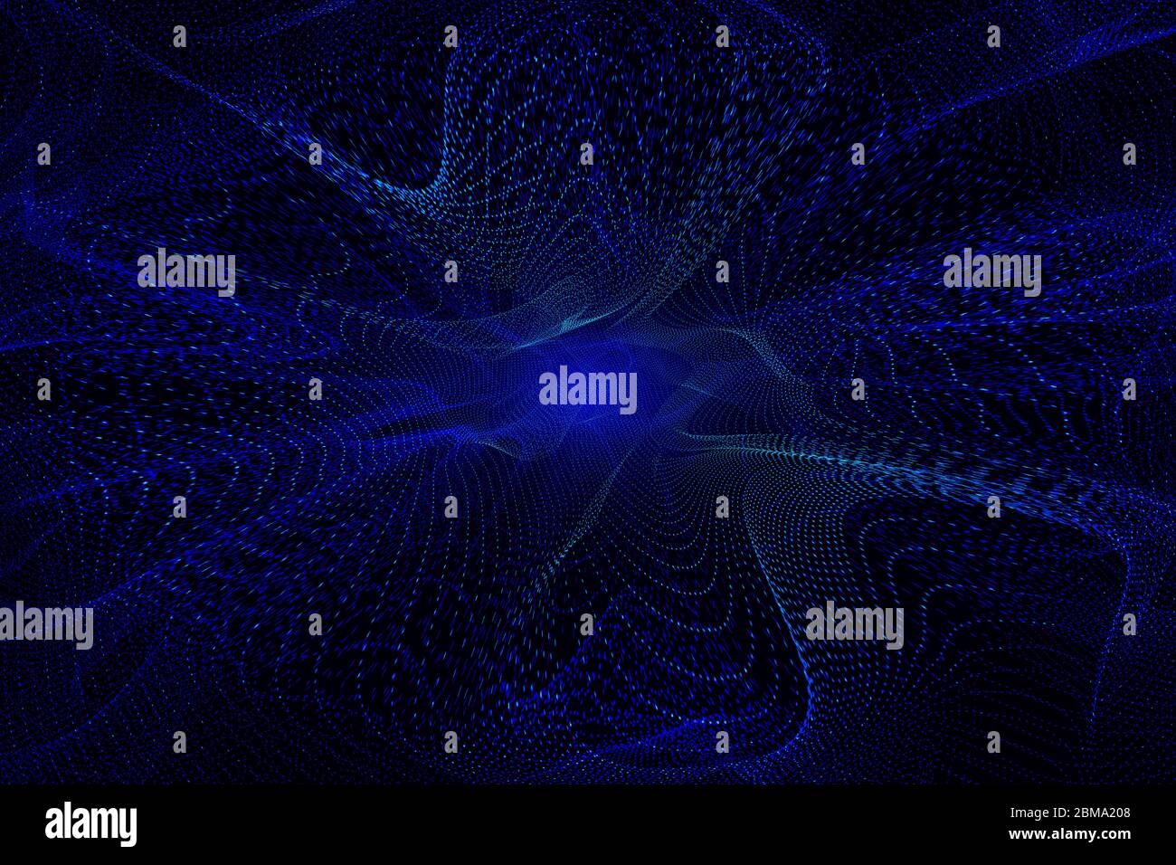 Internet-Technologie Big Data Hintergrund durch dynamische Partikel konstruiert. Stockfoto
