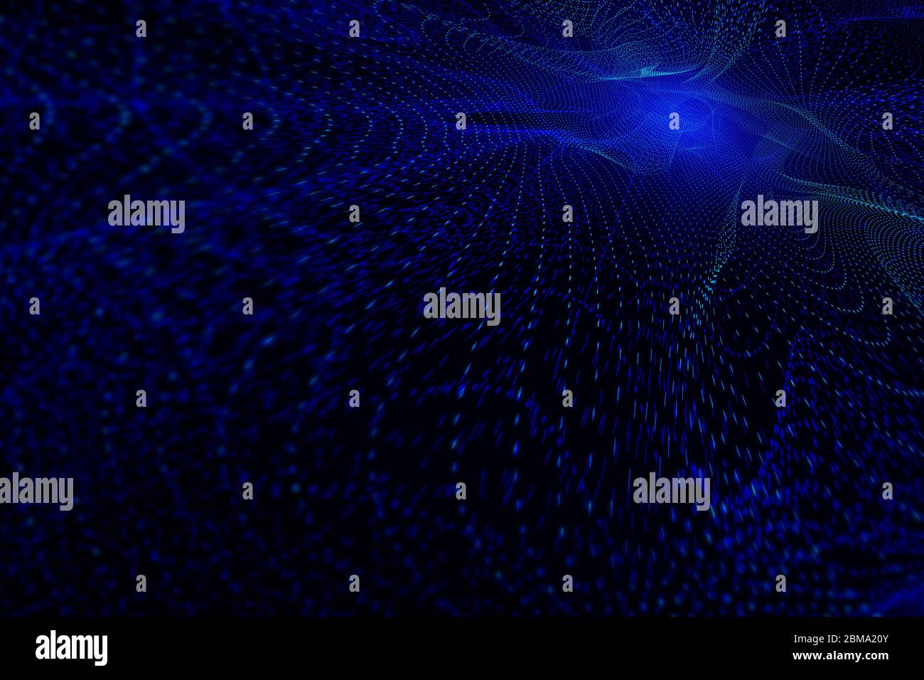 Internet-Technologie Big Data Hintergrund durch dynamische Partikel konstruiert. Stockfoto