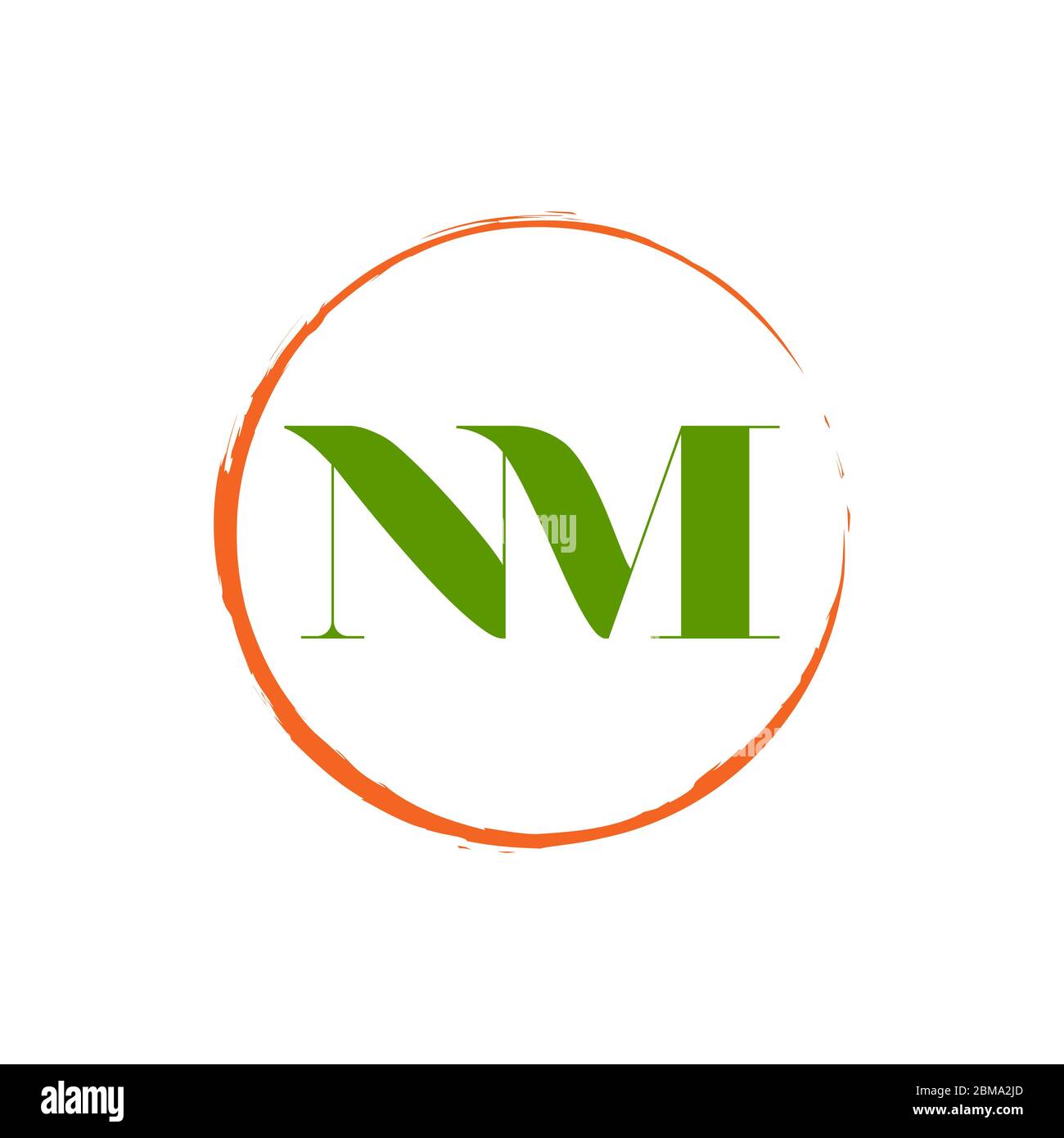 Blatt Brief Logo Design Vektor Stock Vektor