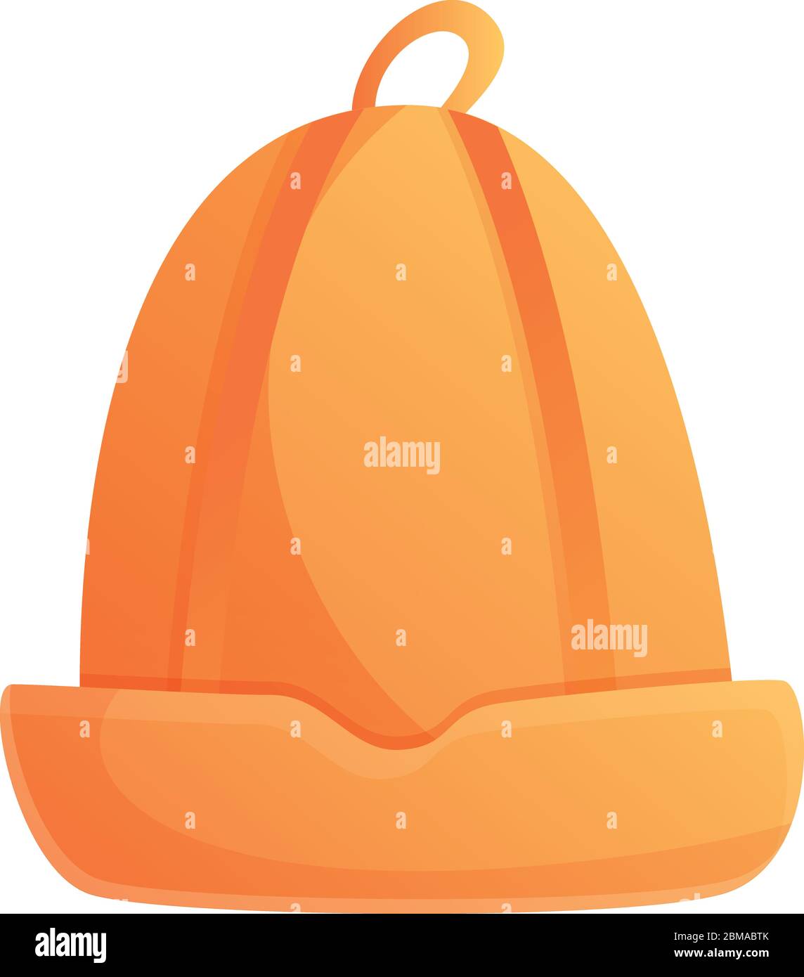 Symbol für die Saunakappe. Cartoon der Sauna Cap Vektor-Symbol für Web-Design isoliert auf weißem Hintergrund Stock Vektor