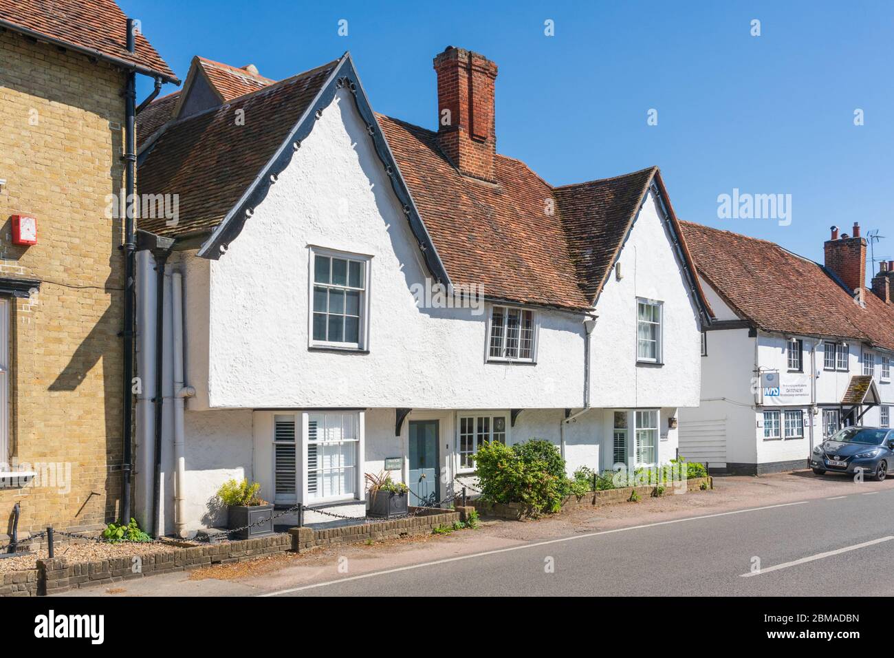 Außenansicht von Manor Sheiling, High Street, Much Hadham, Hertfordshire. GROSSBRITANNIEN Stockfoto