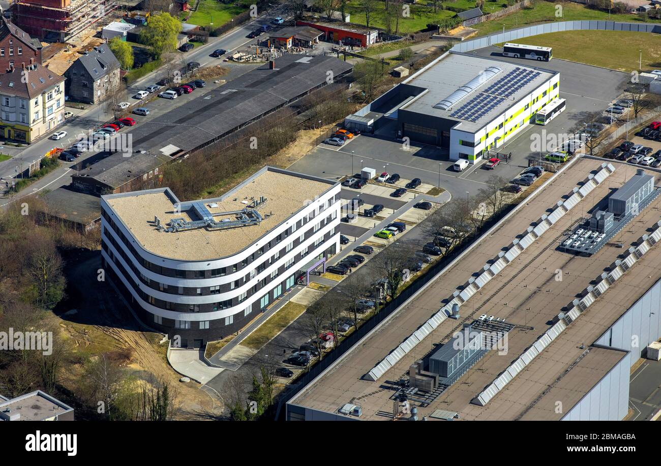 , Gesundheits- und Gesundheitszentrum Pferdebachstraße in Witten, 27.03.2017, Luftaufnahme, Deutschland, Nordrhein-Westfalen, Ruhrgebiet, Witten Stockfoto