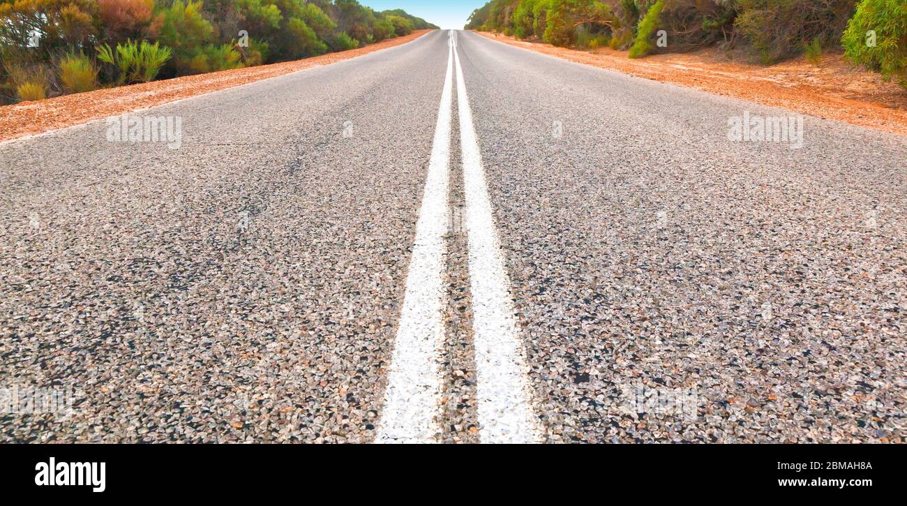 Country Road, Australien Stockfoto