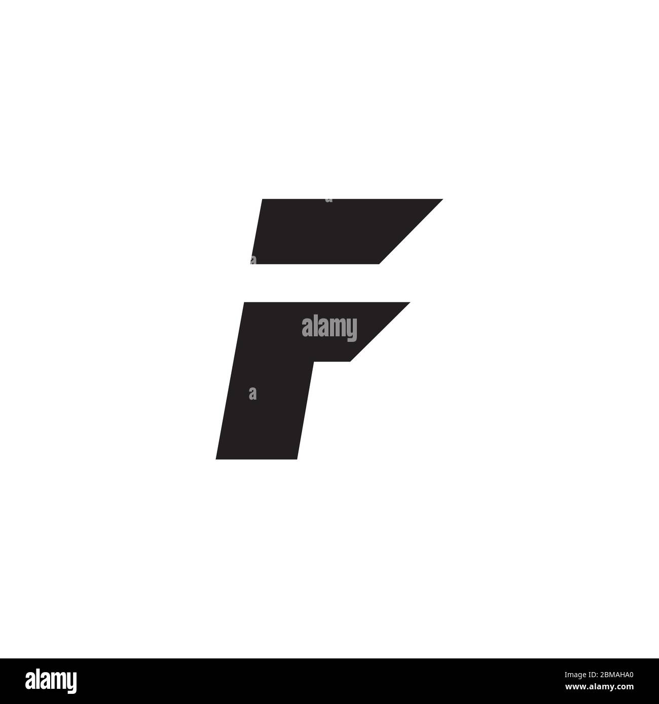 F Letter Speed Design Konzept Stock Vektor