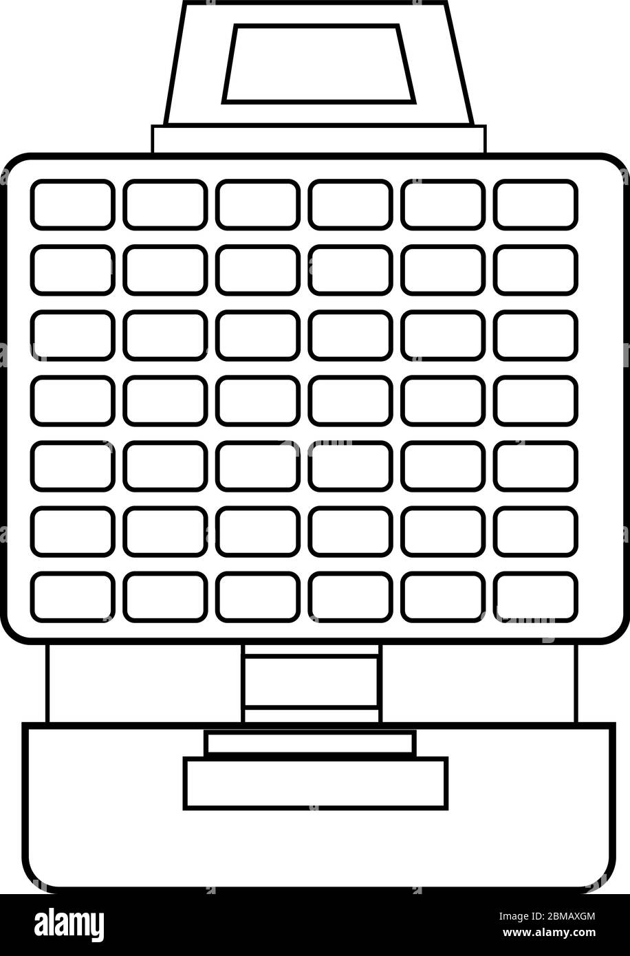 Waffeleisen zum Kochen. Stock Vektor