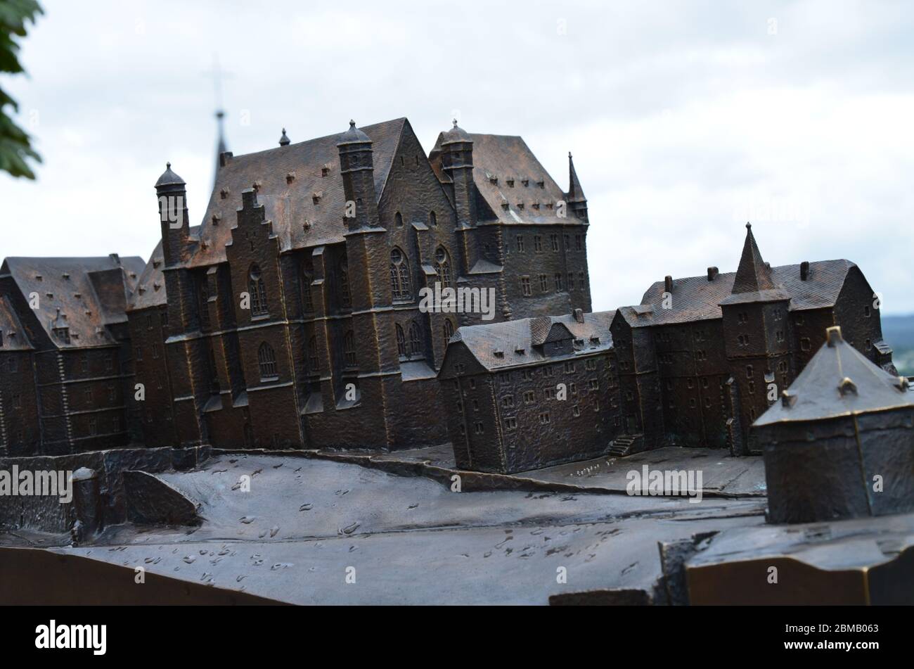 Ein Bild der berühmten Burg von Marburg-Deutschland Stockfoto