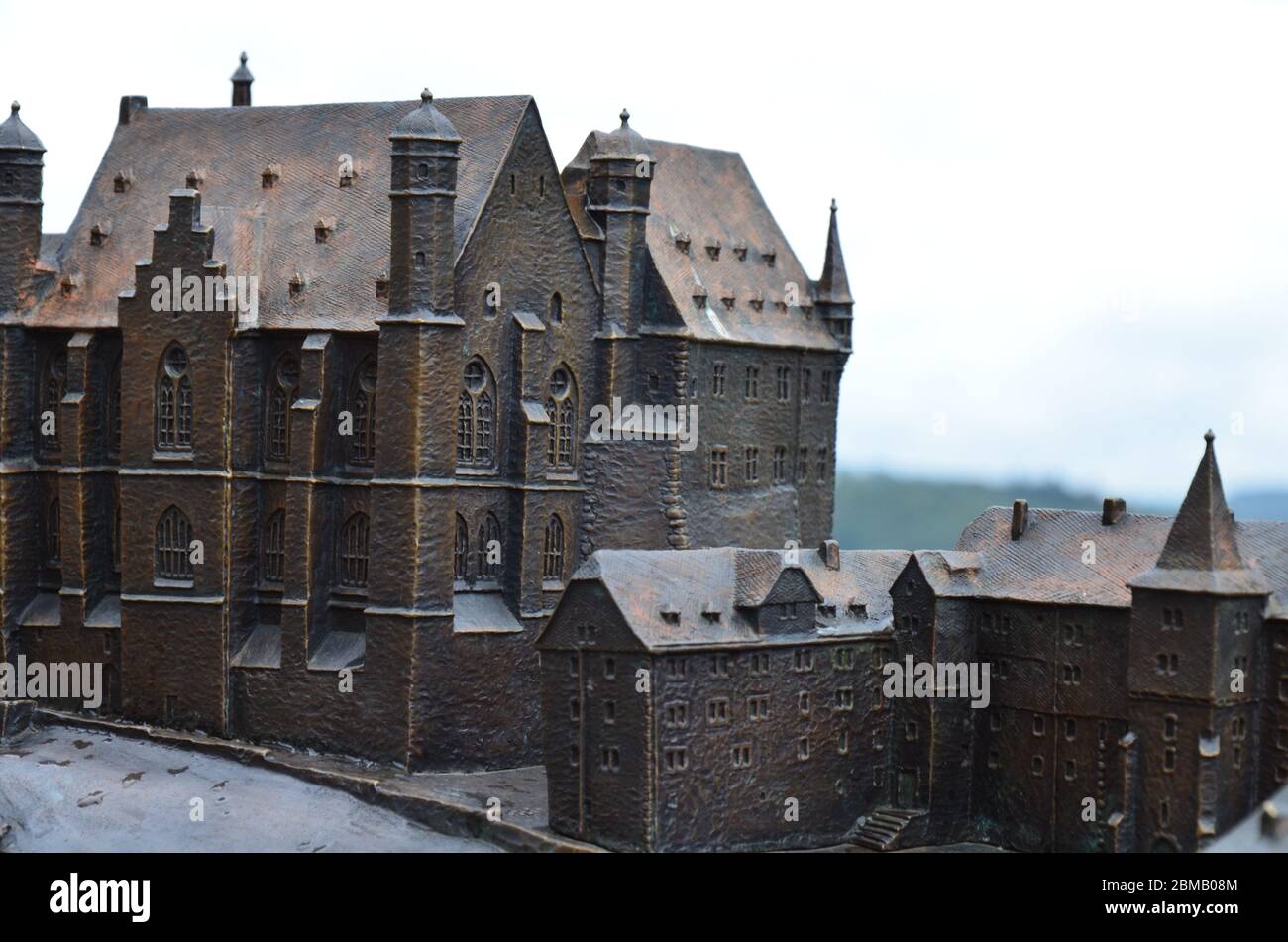 Ein Bild der berühmten Burg von Marburg-Deutschland Stockfoto