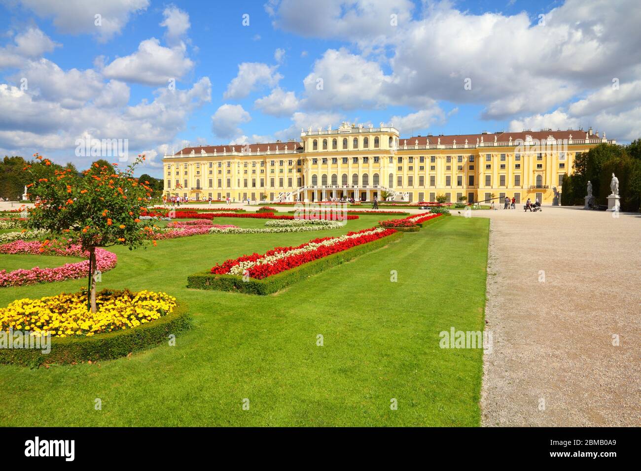 Wien - Schönbrunn, ein UNESCO-Weltkulturerbe. Stockfoto
