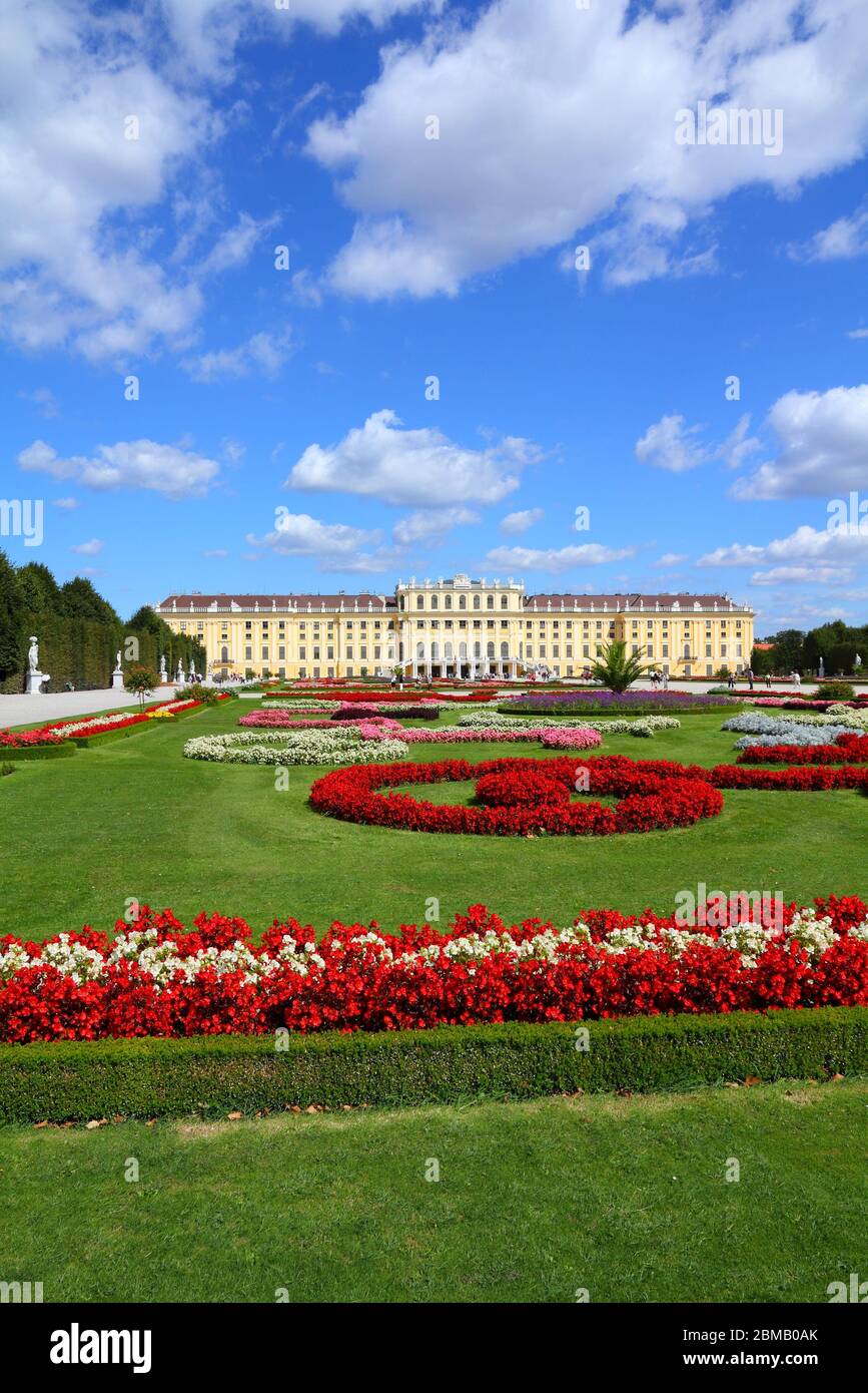 Wien - Schönbrunn, ein UNESCO-Weltkulturerbe. Stockfoto