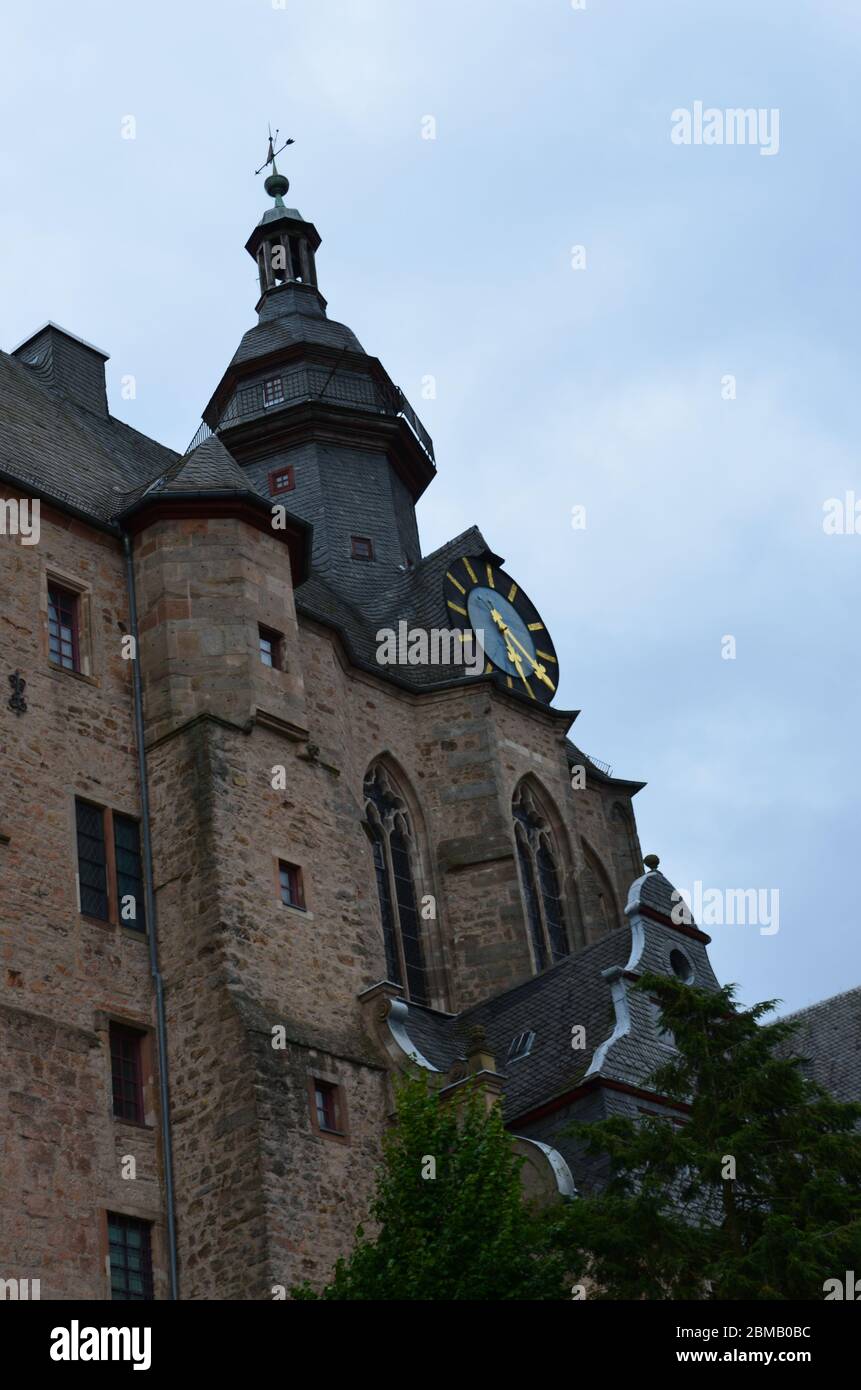Ein Bild der berühmten Burg von Marburg-Deutschland Stockfoto