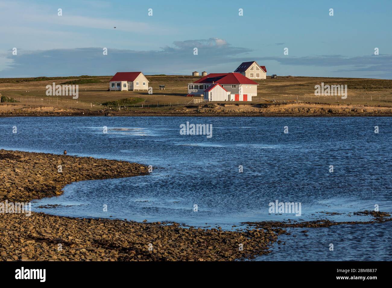 Lodge; Bleaker Island; Falklands; Stockfoto
