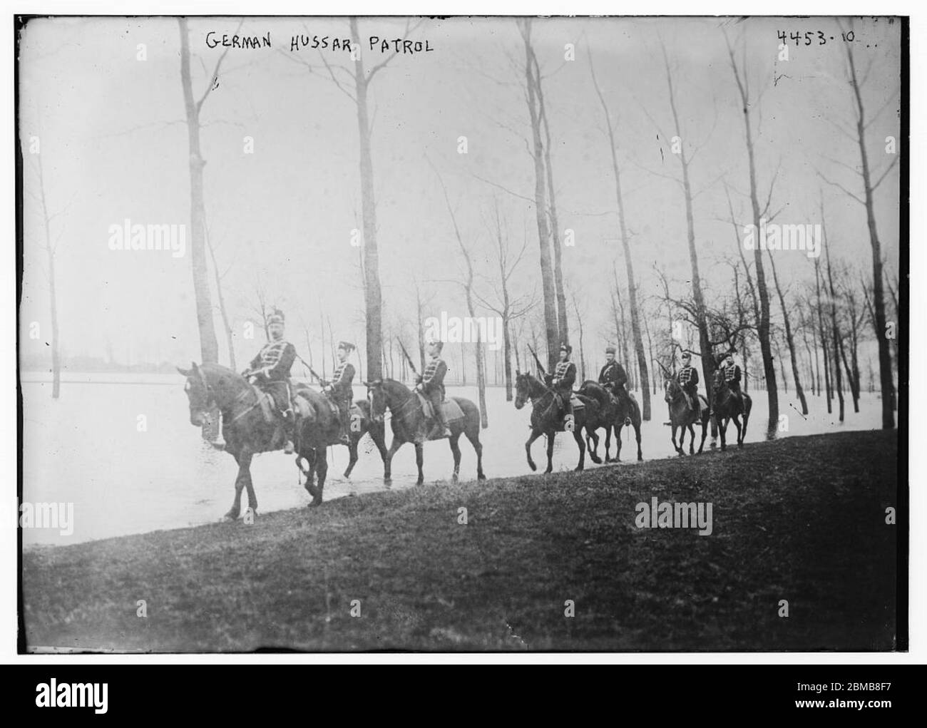 Deutsche Hussarpatrouille (LOC) durch die Kongressbibliothek Stockfoto