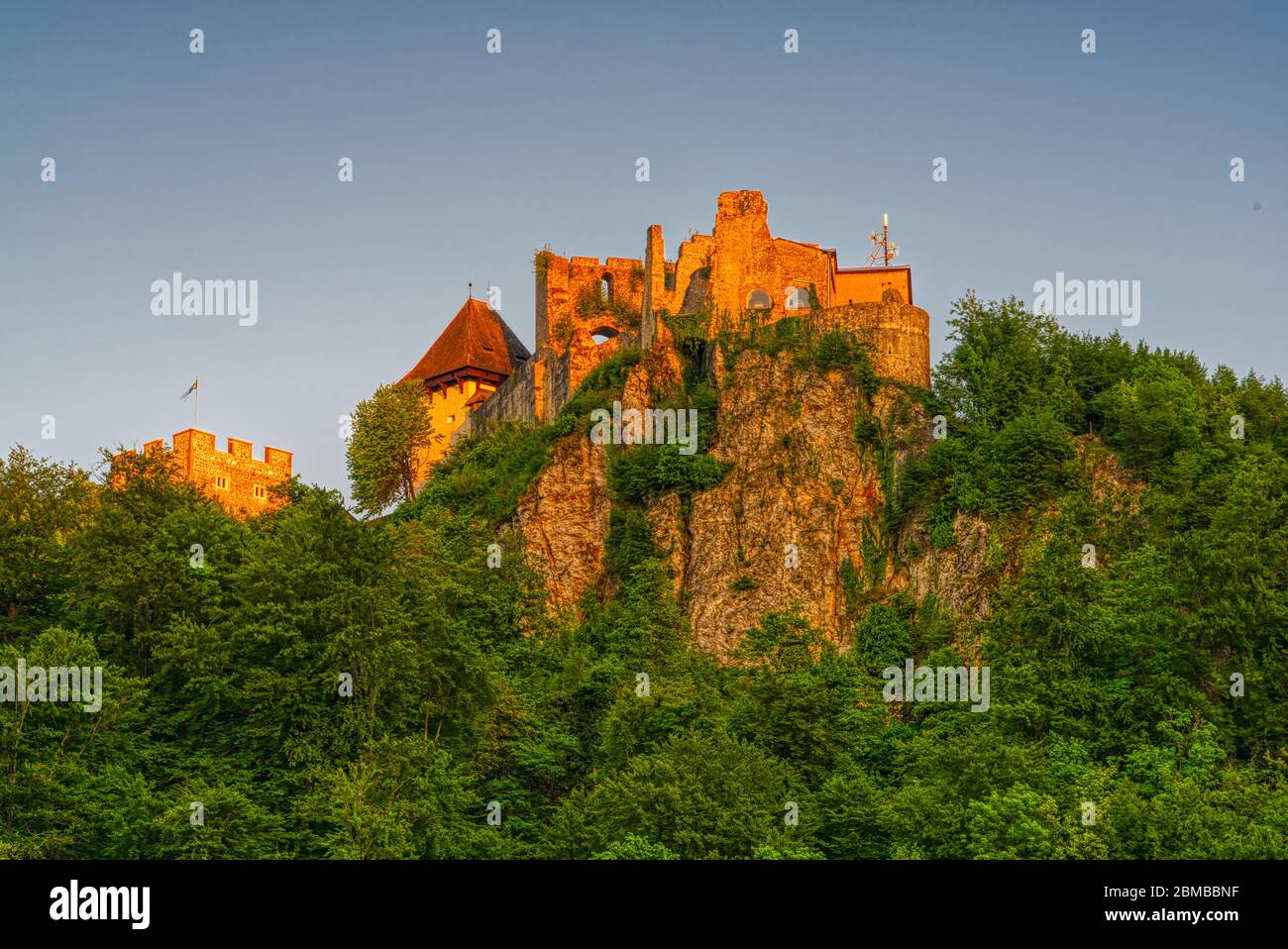 Alte Burg Celje, Stari Grad Celje Stockfoto