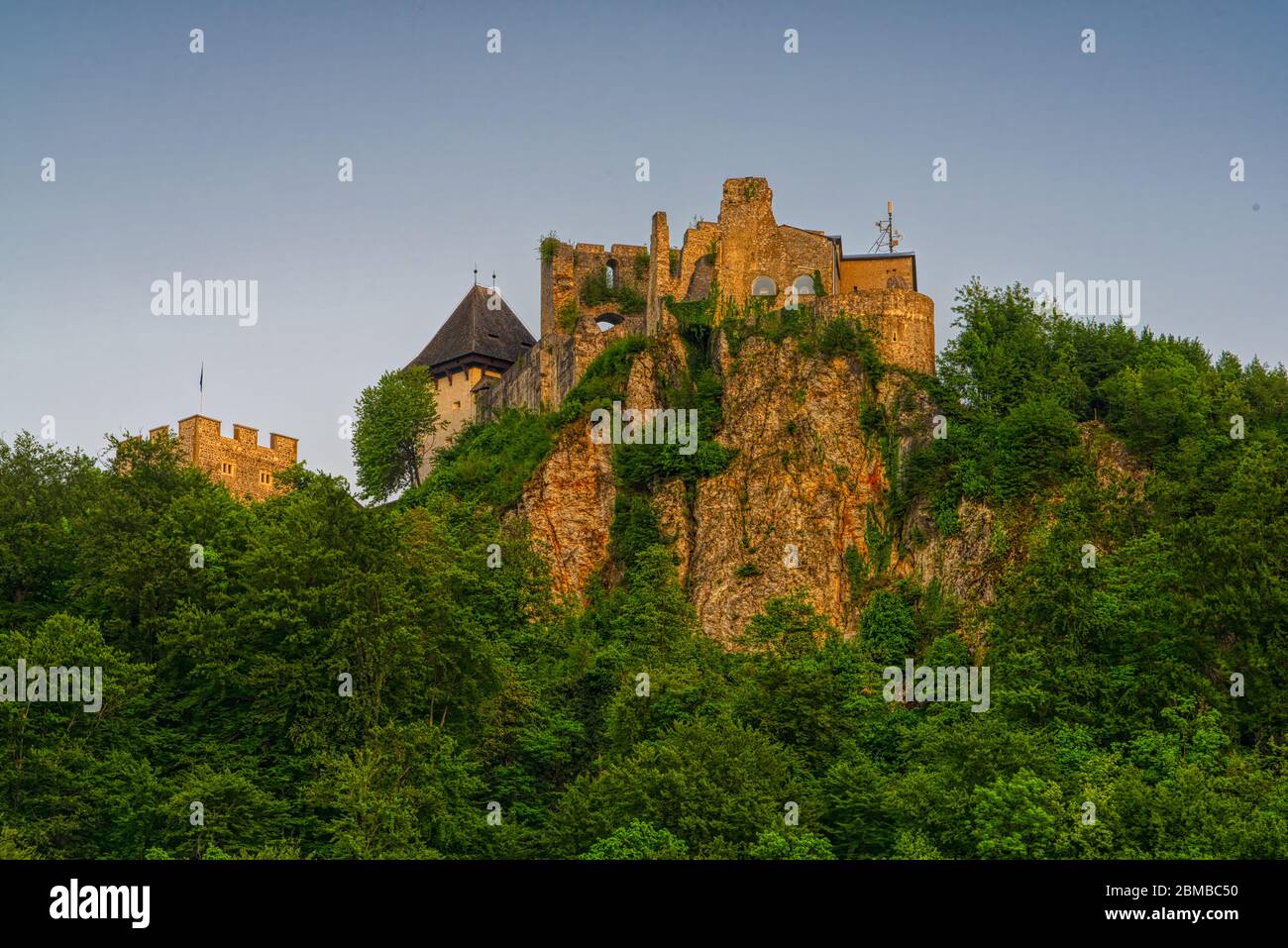 Alte Burg Celje, Stari Grad Celje Stockfoto