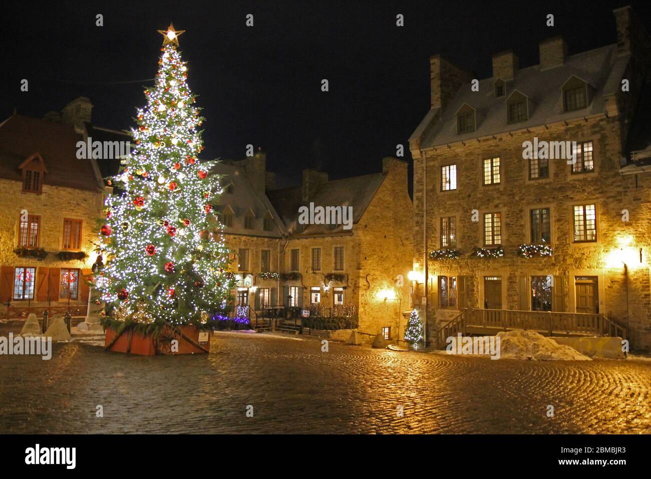 Quebec City unglaubliche Winterwunderland in Kanada Stockfoto