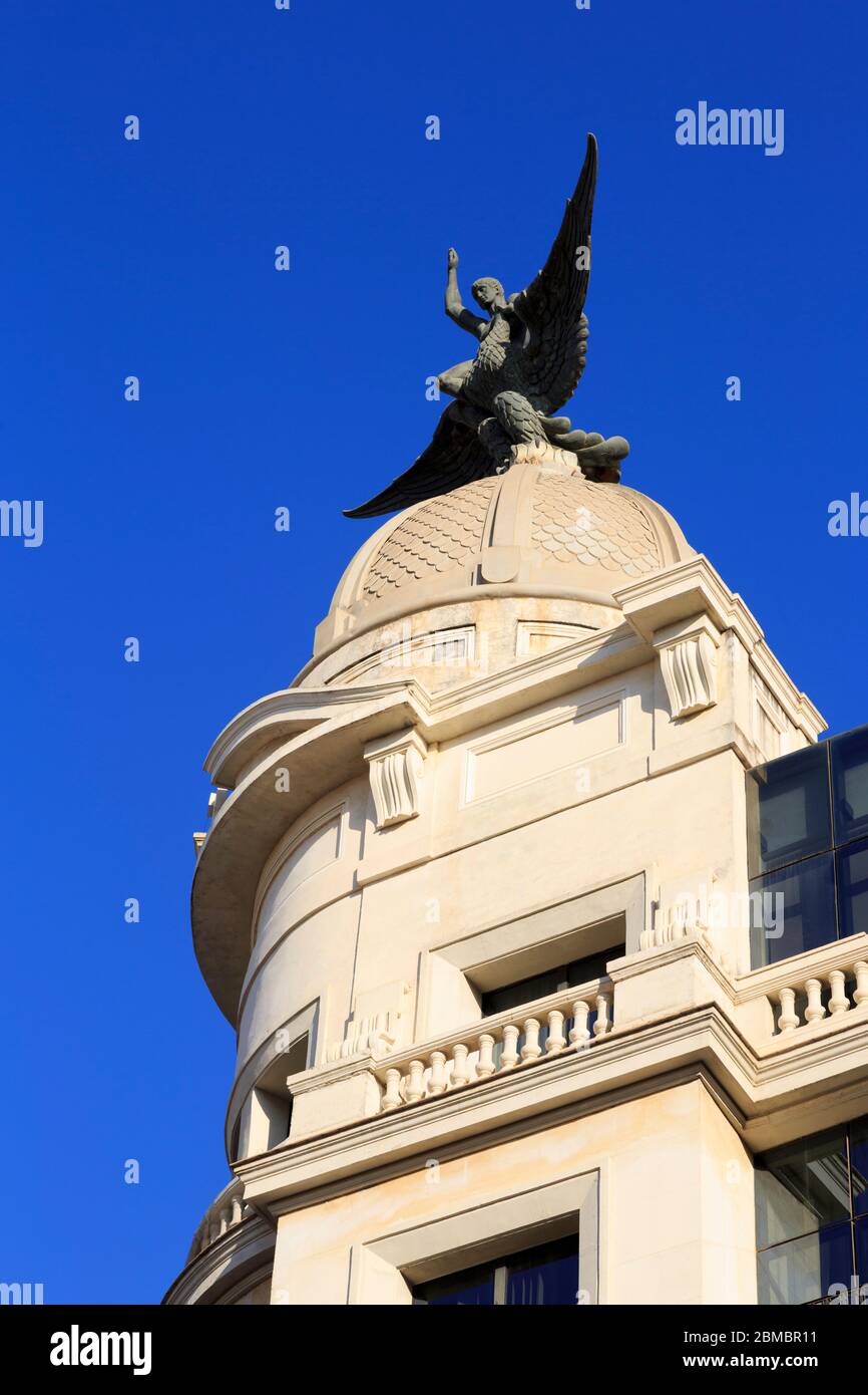 Architektur auf Plus Ultra Street, Huelva City, Andalusien, Spanien, Europa Stockfoto