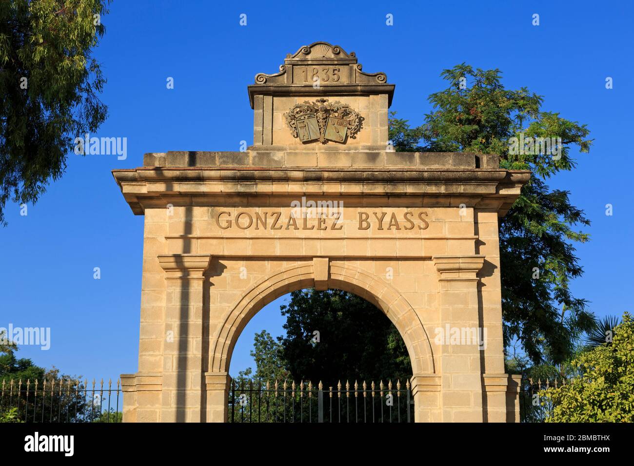 Weingut Tio Pepe, Jerez de la Frontera Stadt, Andalusien, Spanien, Europa Stockfoto