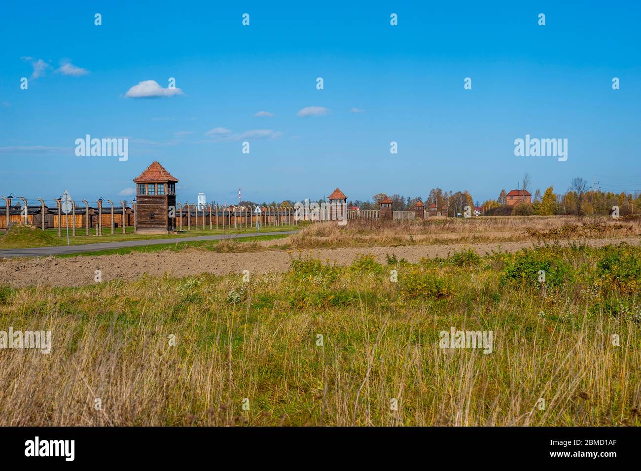 Das Konzentrationslager Birkenau wurde während des Zweiten Weltkriegs und des Holocaust von Nazi-Deutschland im besetzten Polen betrieben. Stockfoto