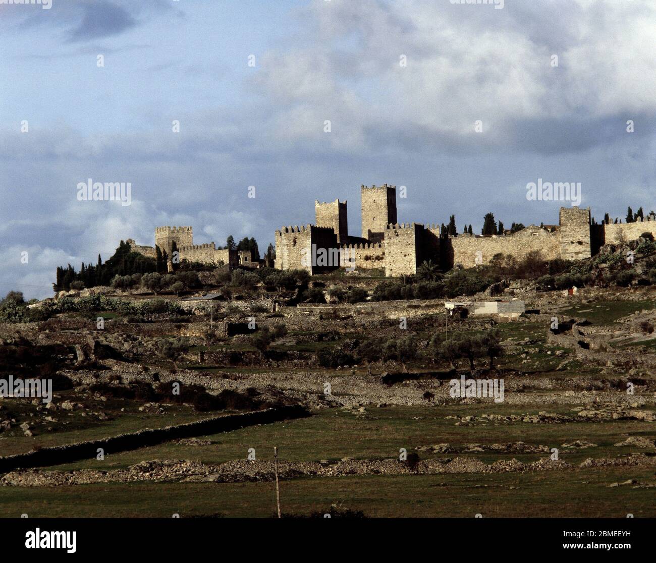 CASTILLO DE TRUJILLO CONSTRUIDO EN EL SIGLO XIII SOBRE UNA ANTIGUA FORTALEZA ARABE DEL SIGLO IX. Lage: CASTILLO. TRUJILLO. CACERES. Spanien. Stockfoto