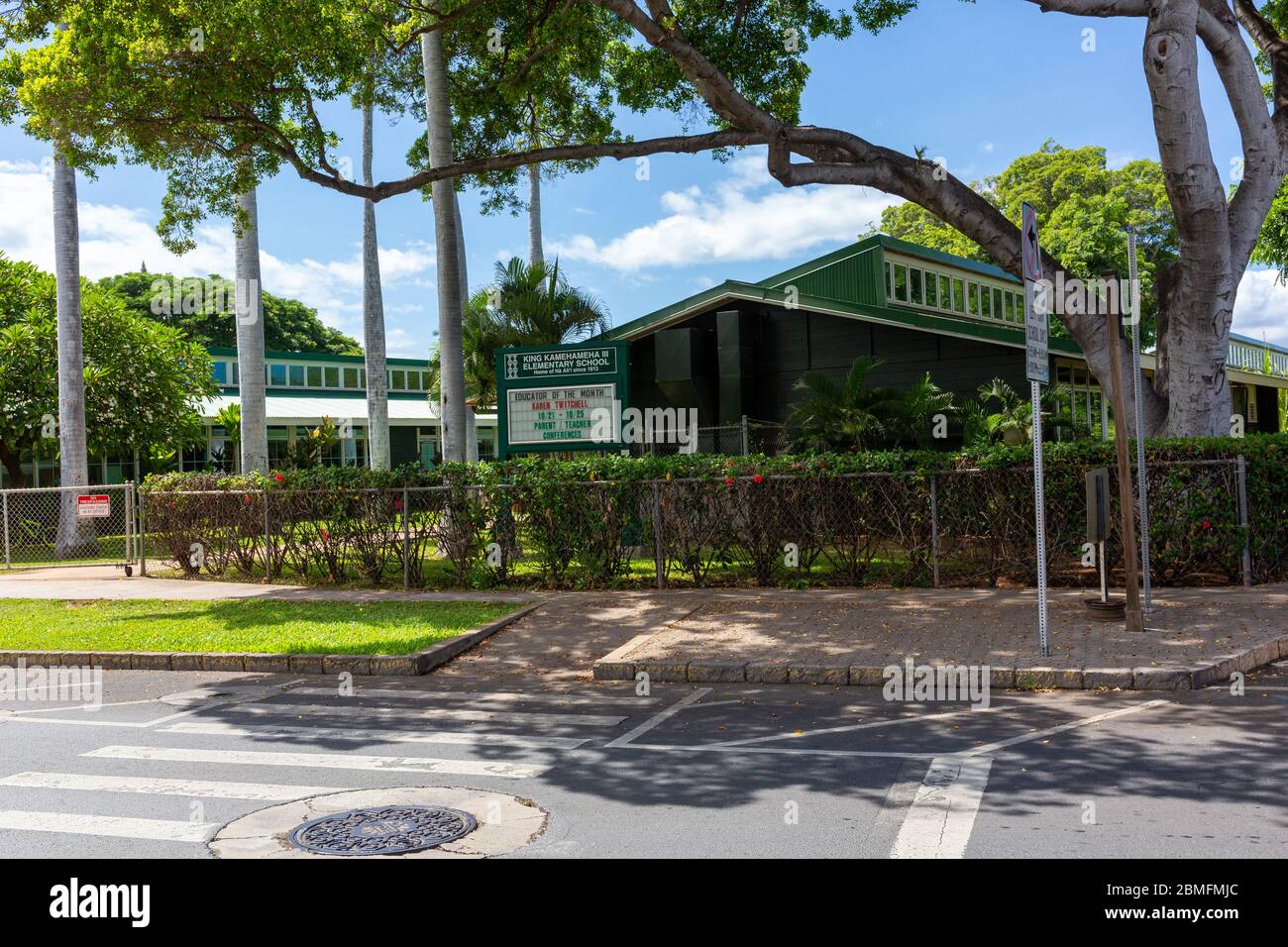 King Kamehameha III Grundschule Stockfoto