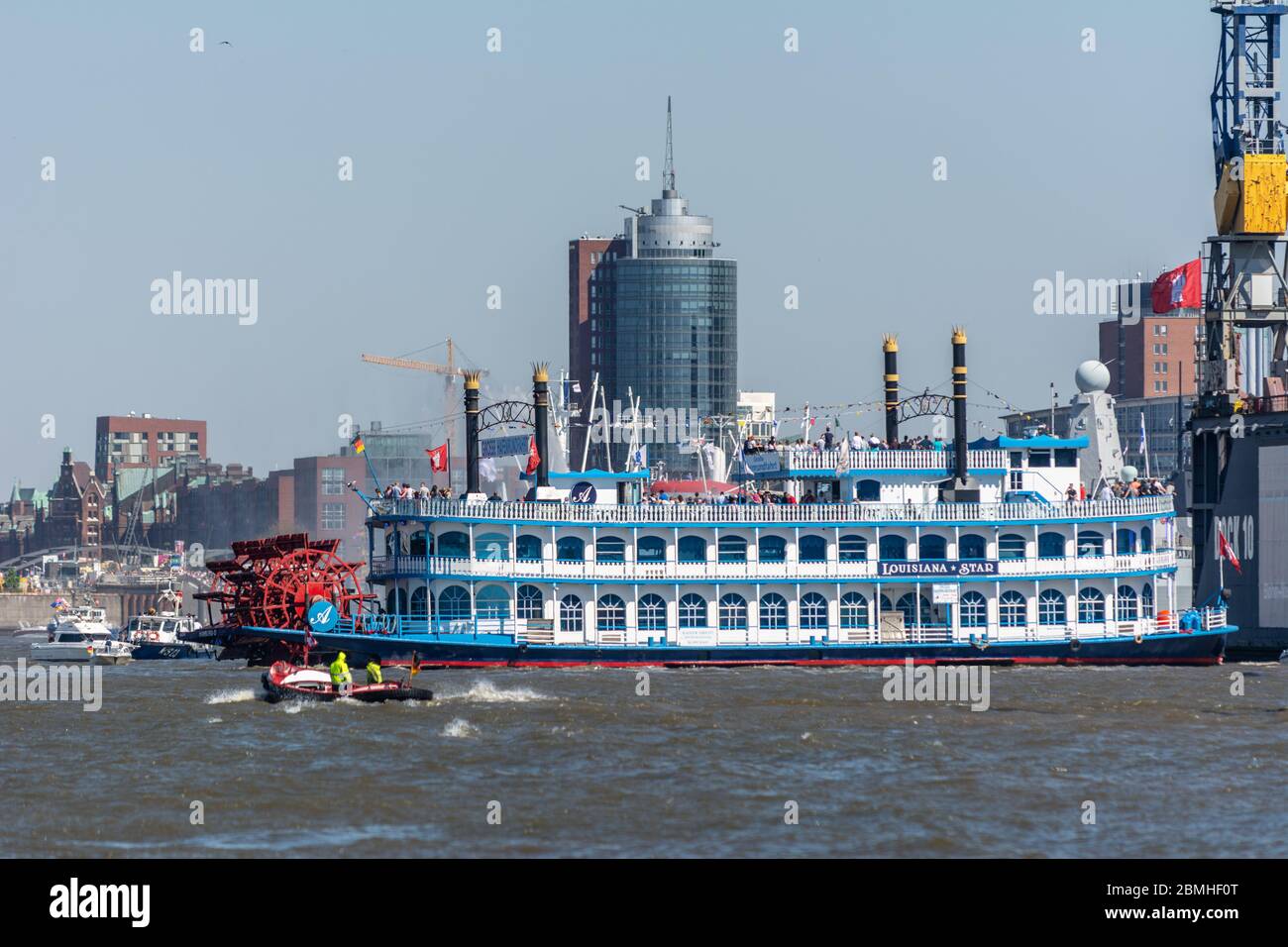 Louisiana Star, Passagierschiff, Heckraddampfer, Hafengeburtstag 2016, Hamburg, 07.05.2016 Stockfoto