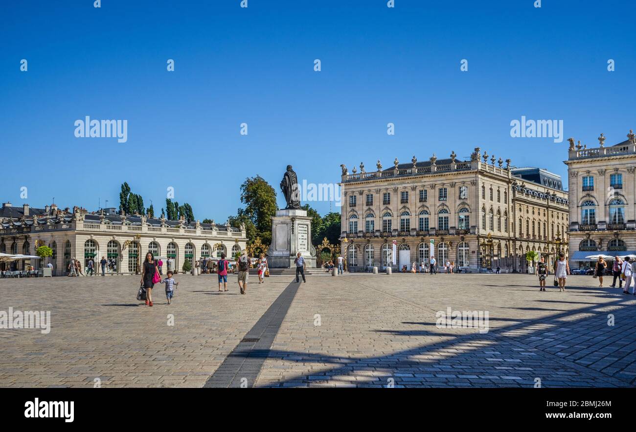 Place Stanislas, großer Platz aus dem 18. Jahrhundert im Zentrum von Nancy, Meurthe-et-Moselle, Lothringen, Frankreich Stockfoto