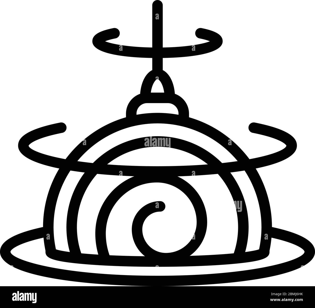 Hypnotisches Pendel, Design Stock Vektor