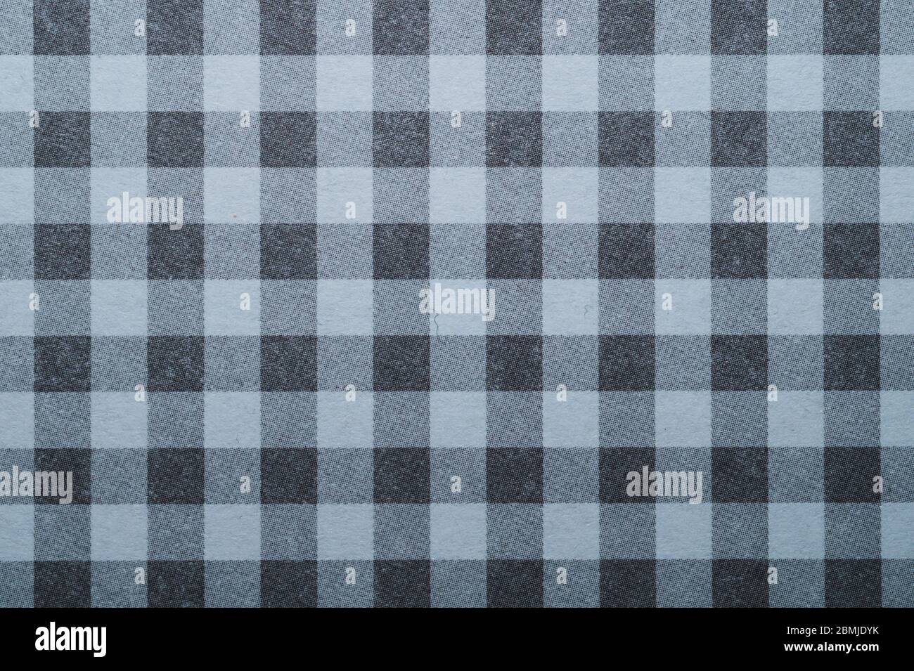 Stoff Textur. Karierte Tischdecke. Textil Hintergrund. Material mit quadratischen Muster Stockfoto