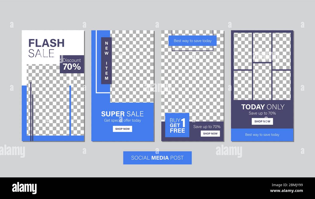 Verkauf mobile Vorlage Sammlung für Promotion Verkauf. Bearbeitbares mobiles Banner für Meldungen oder Social Media Post, Web und Internet. Sonderangebot Paket Stock Vektor