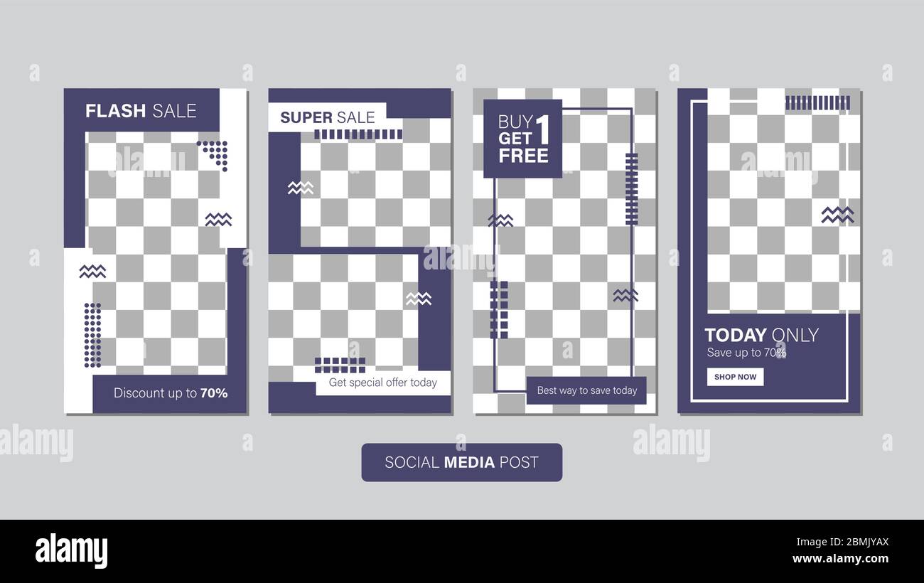 Verkauf mobile Vorlage Sammlung für Promotion Verkauf. Bearbeitbares mobiles Banner für Meldungen oder Social Media Post, Web und Internet. Sonderangebot Paket Stock Vektor