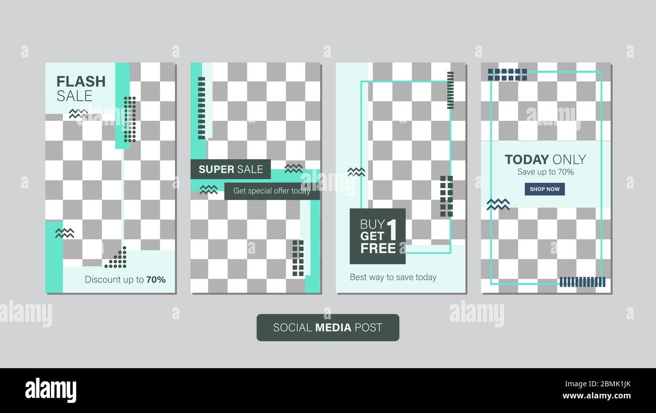 Verkauf mobile Vorlage Sammlung für Promotion Verkauf. Bearbeitbares mobiles Banner für Meldungen oder Social Media Post, Web und Internet. Sonderangebot Paket Stock Vektor